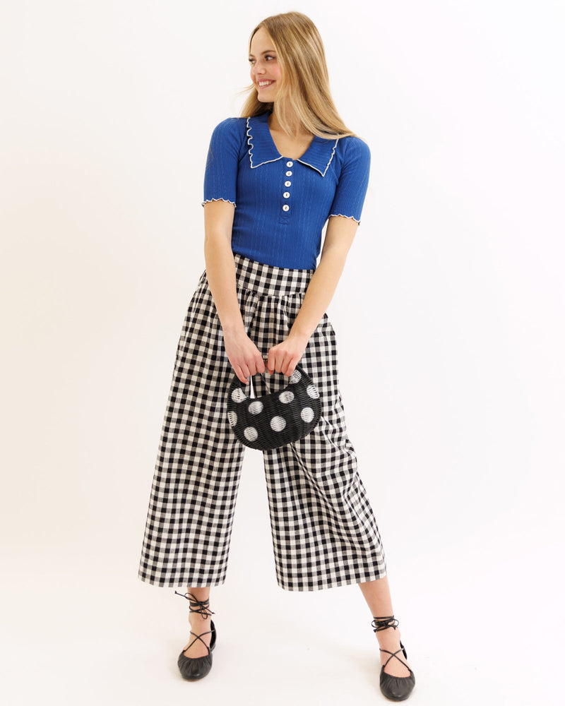 Downeast Let's Dance Top in true blue, a stylish sleeveless tops with a relaxed fit, perfect for casual wear.