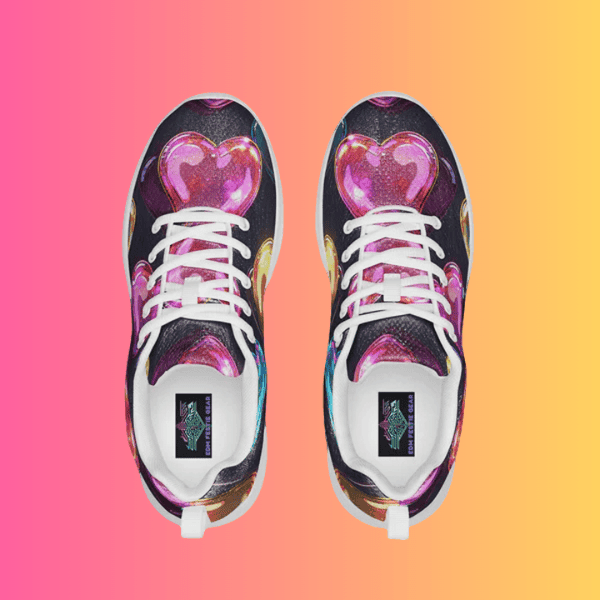 Black Women's Queen's Festie Shoes by Lornea, lightweight athletic footwear designed for festival and rave environments.