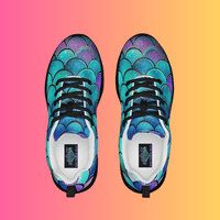 Black women's lightweight Queen's Festie Shoes by EDMFestieGear, ideal for festivals and rave vibes, with athletic and stylish design.