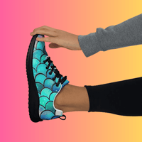 Black women's lightweight Queen's Festie Shoes by EDMFestieGear, designed for festival and rave dance vibes.