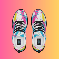 Black women’s Queen's Festie Shoes by Lornea, ultra-lightweight festival athletic shoes designed for rave lovers.