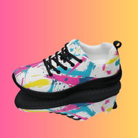 Black women’s Queen's Festie Shoes by Lornea, lightweight athletic shoes designed for rave lovers, perfect for festival dancing.