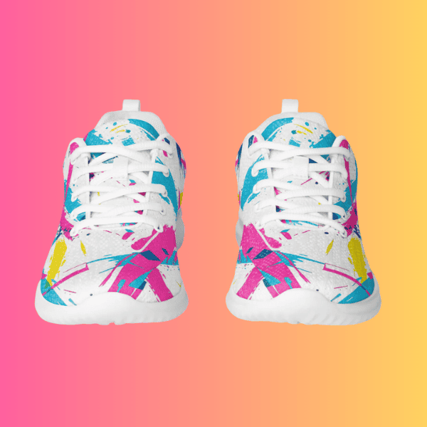 Women’s black Queen's Festie Shoes by Lornea, ultra-lightweight festival athletic shoes for rave lovers, designed for dance and comfort.
