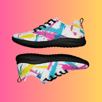 Black women's Queen's Festie Shoes by Lornea, ultra-lightweight festival athletic shoes designed for rave lovers.