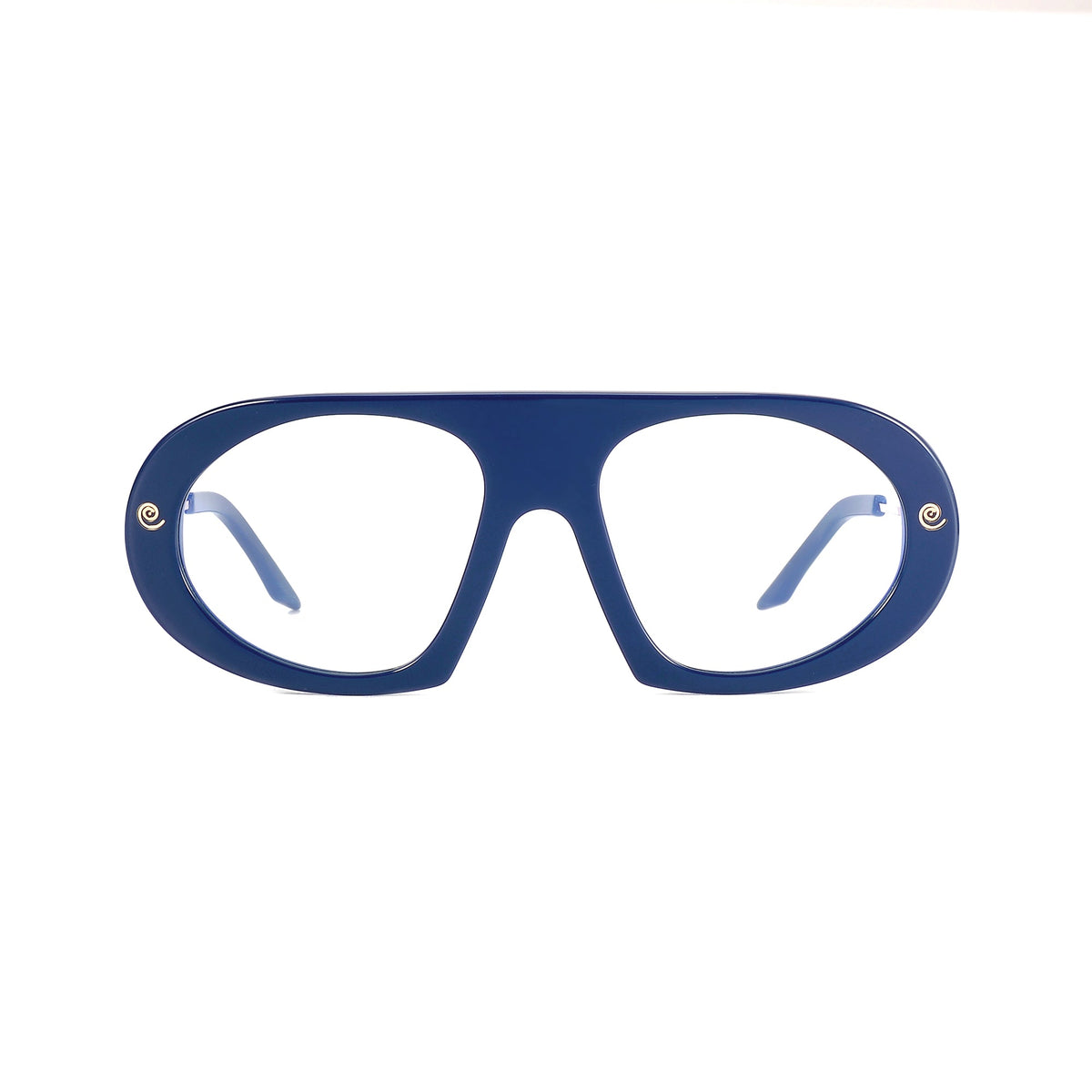 Black Saint Marc sunglasses by Exclusive Eyes Inc with clear lenses and trendy frame design.