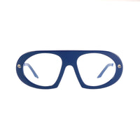 Black Saint Marc sunglasses by Exclusive Eyes Inc with clear lenses and trendy frame design.