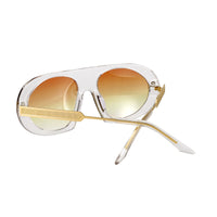Black Saint Marc sunglasses with clear lenses by Exclusive Eyes Inc. Stylish eyewear with a sleek design.