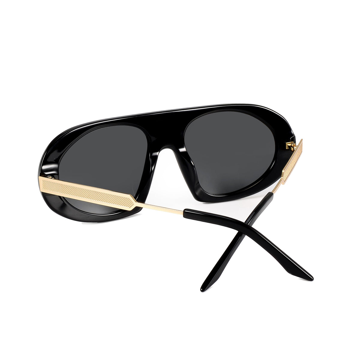 Black Saint Marc eyeglasses with clear lenses from Exclusive Eyes Inc, showcasing sleek, modern eyewear design.