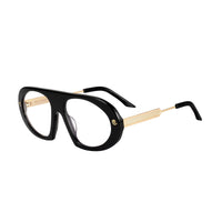 Saint Marc sunglasses by Exclusive Eyes Inc with black frames and clear lenses, stylish and modern eyewear for everyday wear.