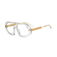 Black Saint Marc eyeglasses by Exclusive Eyes Inc with clear lenses, stylish and modern eyewear for everyday wear.
