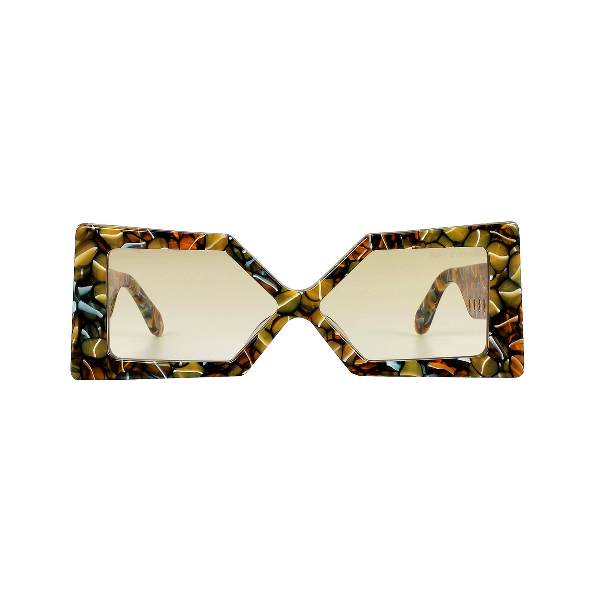 Elegant pair of Madame X eyeglasses by Exclusive Eyes Inc with sleek black frames and clear lenses.