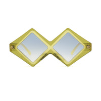 Close-up of the STARGATE eye contact lens by EXCLUSIVE EYES, INC, showcasing the detailed design and vibrant colors.
