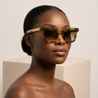 Black Master Flash sunglasses with blue light lenses by Exclusive Eyes Inc, featuring a sleek frame and modern design.