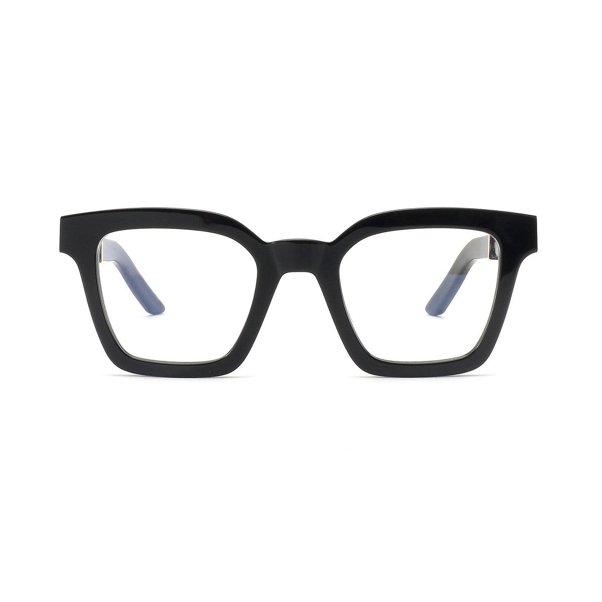 Black MASTER FLASH sunglasses by EXCLUSIVE EYES INC with blue light lenses, sleek design and modern style.