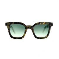 Black EXCLUSIVE EYES MASTER FLASH sunglasses with blue light lenses, featuring sleek frame and modern design.