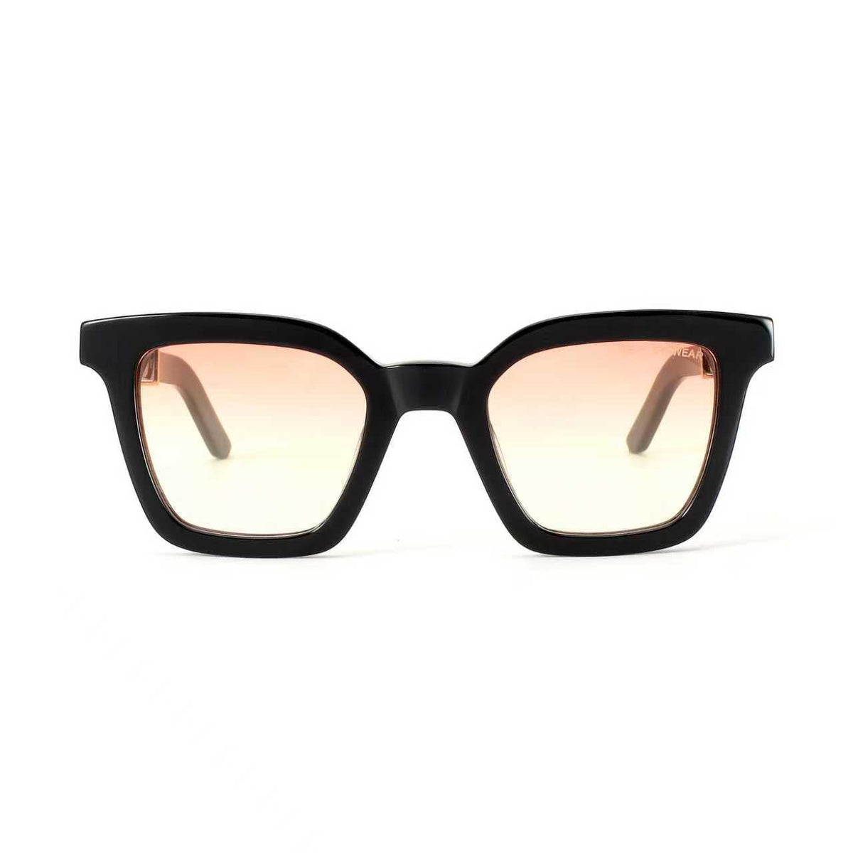 Black Master Flash sunglasses with blue light lenses by Exclusive Eyes Inc, stylish eyewear for screen protection and eye comfort.