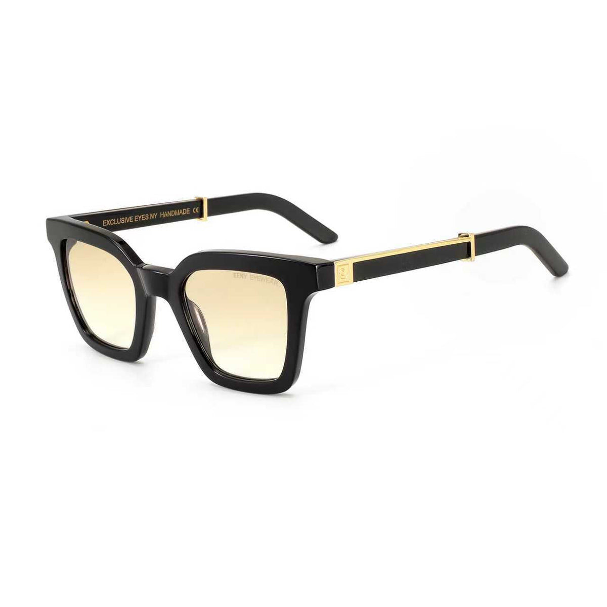 Black Master Flash sunglasses by Exclusive Eyes Inc with blue light lenses, stylish and protective eyewear for screen use.