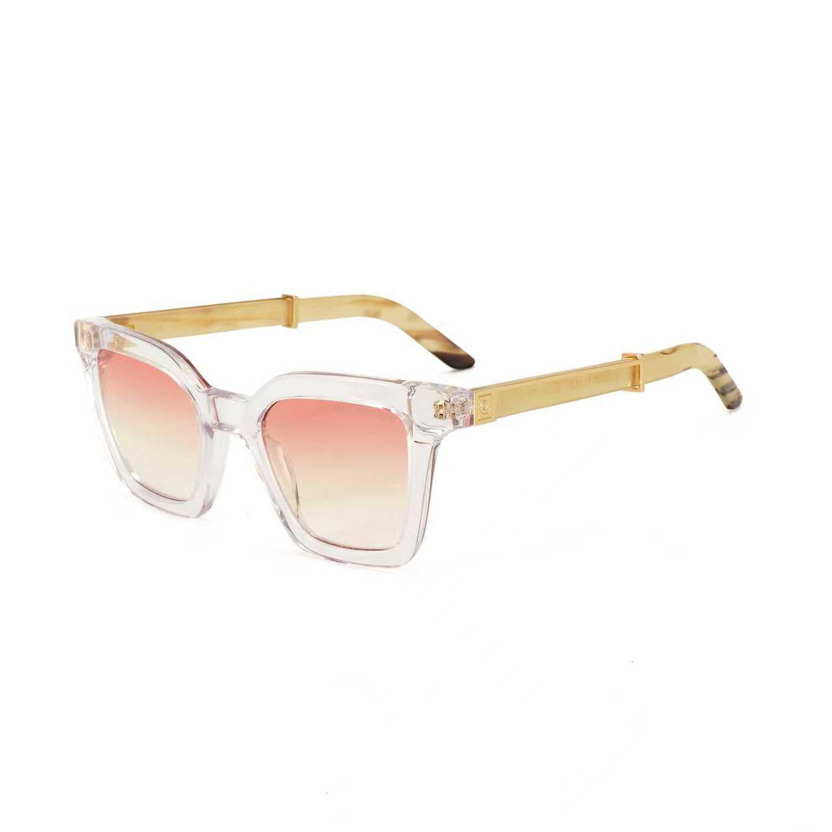 Black Master Flash sunglasses with blue light lenses by Exclusive Eyes Inc, featuring sleek design and modern style
