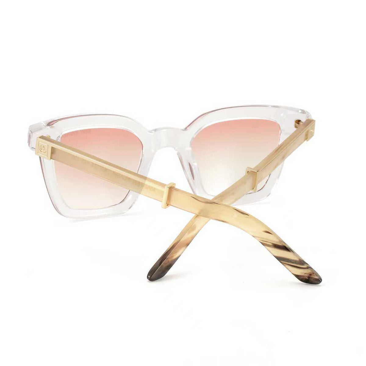 Black Master Flash sunglasses by Exclusive Eyes Inc with blue light lenses, showcasing sleek design and modern eyewear style.