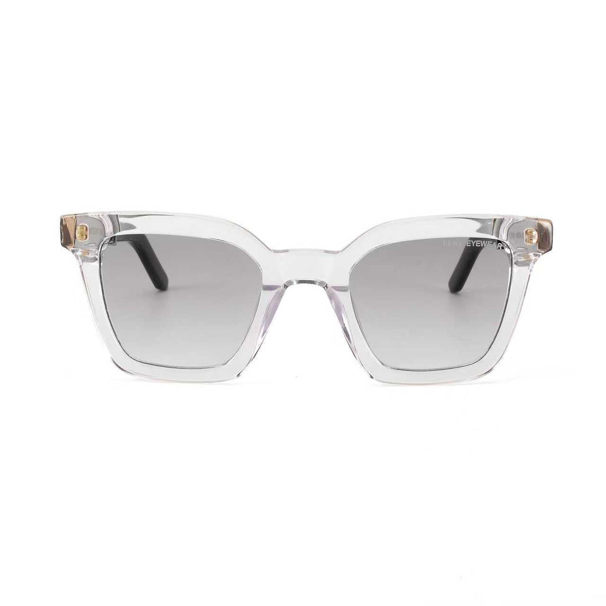 Black Master Flash sunglasses with blue light lenses by EXCLUSIVE EYES, INC, showing the stylish frame and tinted blue lenses.