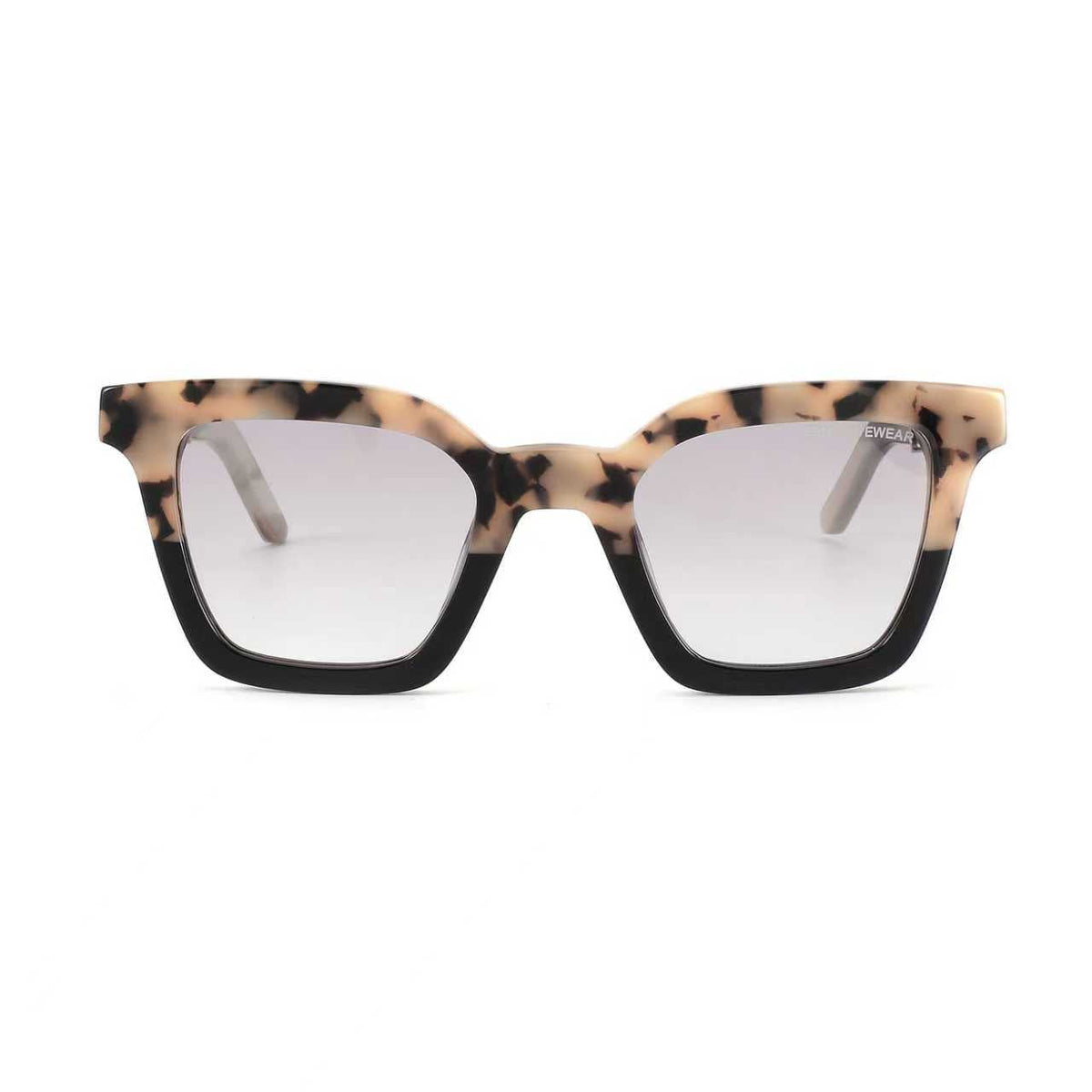 Black Master Flash sunglasses with blue-tinted lenses by Exclusive Eyes, Inc., featuring a sleek, modern frame design.