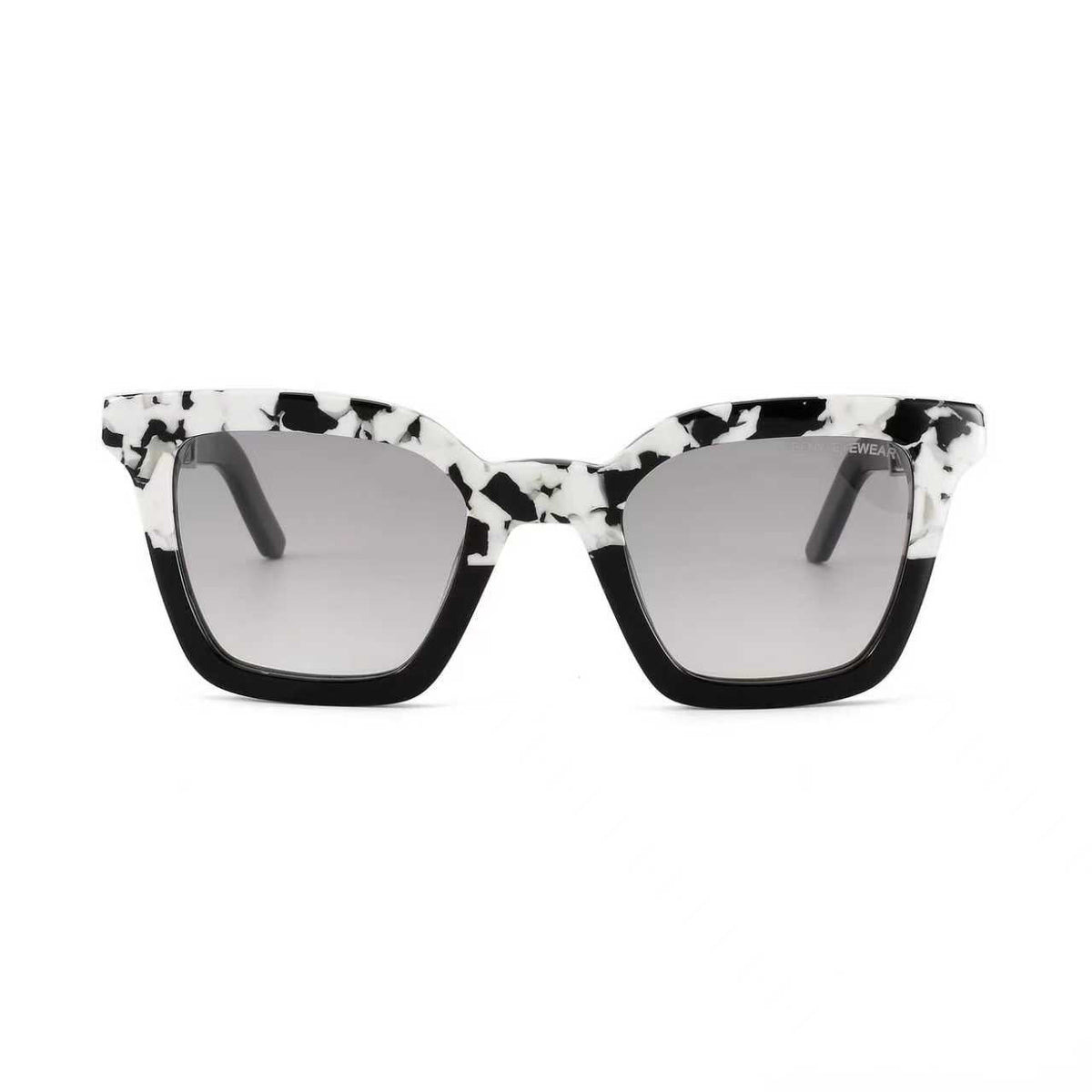 Black Master Flash sunglasses with blue light lenses by Exclusive Eyes Inc, featuring a sleek design and modern style.