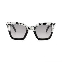 Black Master Flash sunglasses with blue light lenses by Exclusive Eyes Inc, featuring a sleek design and modern style.