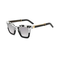 Black Master Flash sunglasses by Exclusive Eyes Inc with blue light lenses, stylish and protective for eye comfort.