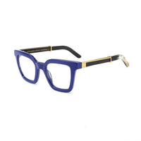 Black sunglasses with blue light lenses from the Master Flash collection by Exclusive Eyes Inc.