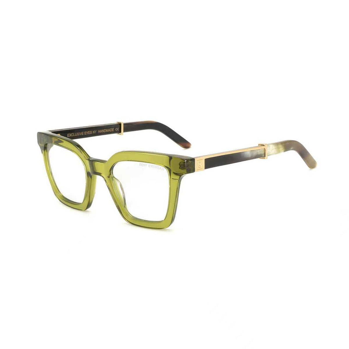 Black Master Flash sunglasses with blue light lenses by EXCLUSIVE EYES, INC, featuring sleek design and tinted blue lens detail.