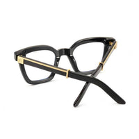 Black Master Flash glasses by Exclusive Eyes Inc with blue light lenses for eye protection and stylish look.