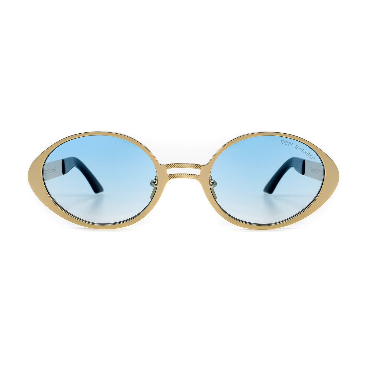 Stylish diamond-shaped sunglasses by EXCLUSIVE EYES INC with dark tinted lenses and sleek black frame.