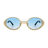 Stylish diamond-shaped sunglasses by EXCLUSIVE EYES INC with dark tinted lenses and sleek black frame.
