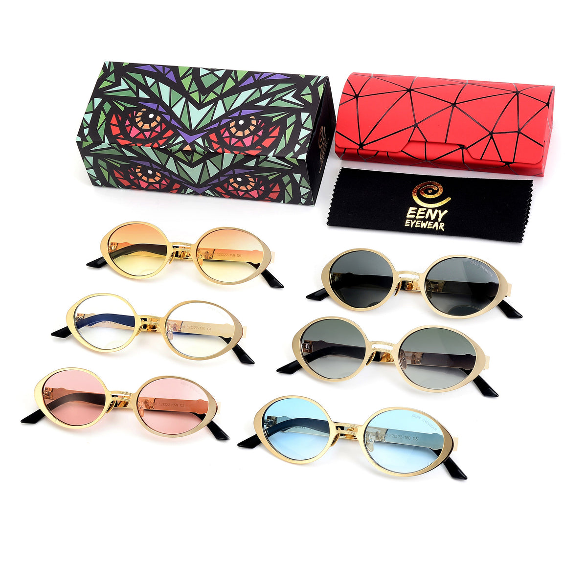 Exclusive Eyes Inc diamond sunglasses with stylish black frames and tinted lenses for a chic, modern look.