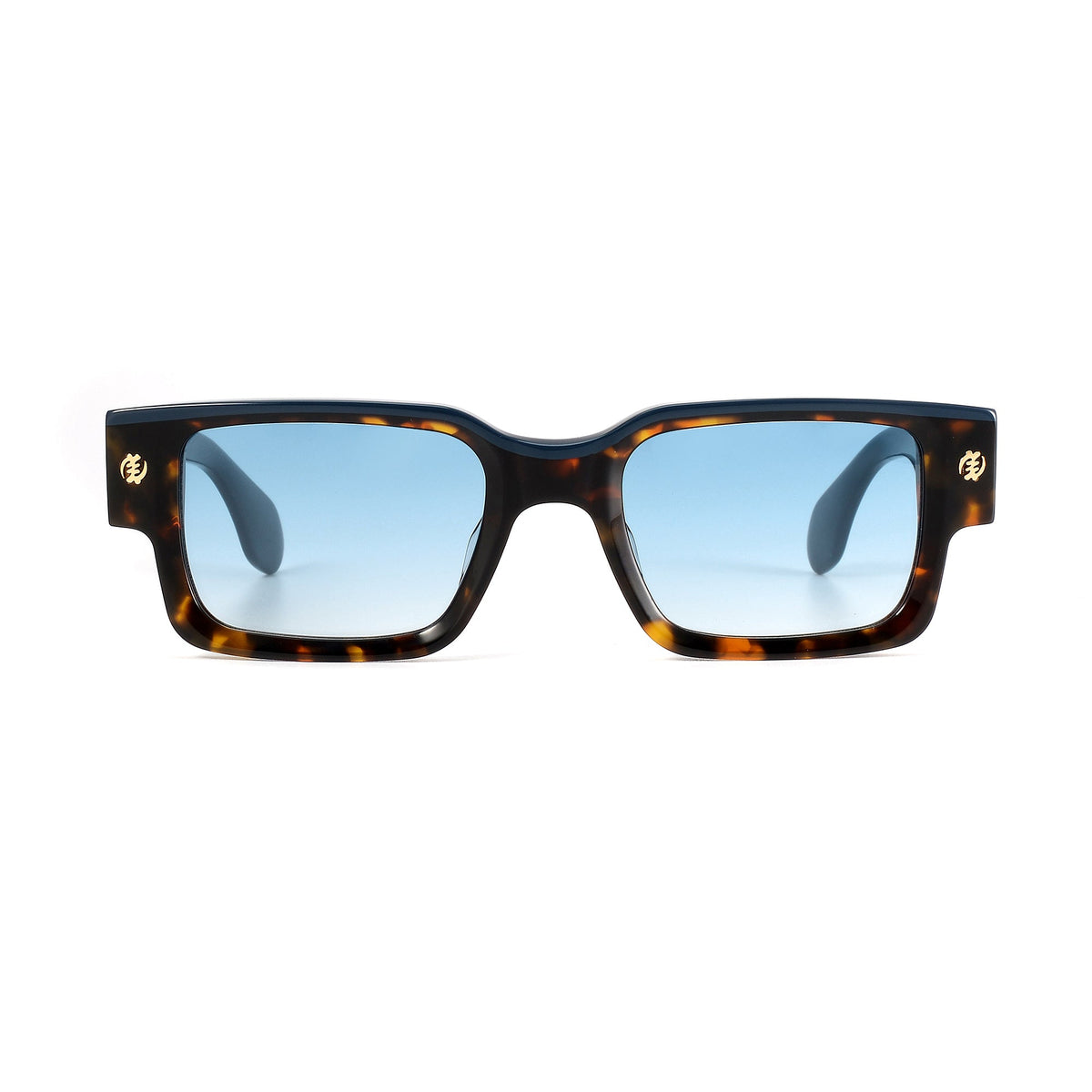 Close-up of a GOD REIGN logo on a product from EXCLUSIVE EYES INC, featuring bold lettering and detailed design.