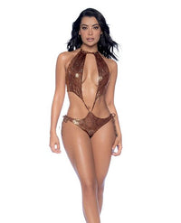 Golden Hour metallic rave outfit set by Festival Drip featuring a sling style design with shiny gold fabric and adjustable straps.
