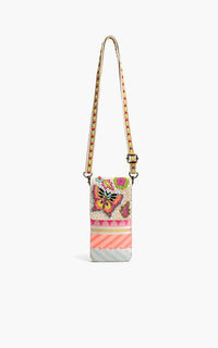 Colorful butterfly kaleidoscope cellphone bag from Fitkitty Culture, featuring fluttering charm and compact accessory design.