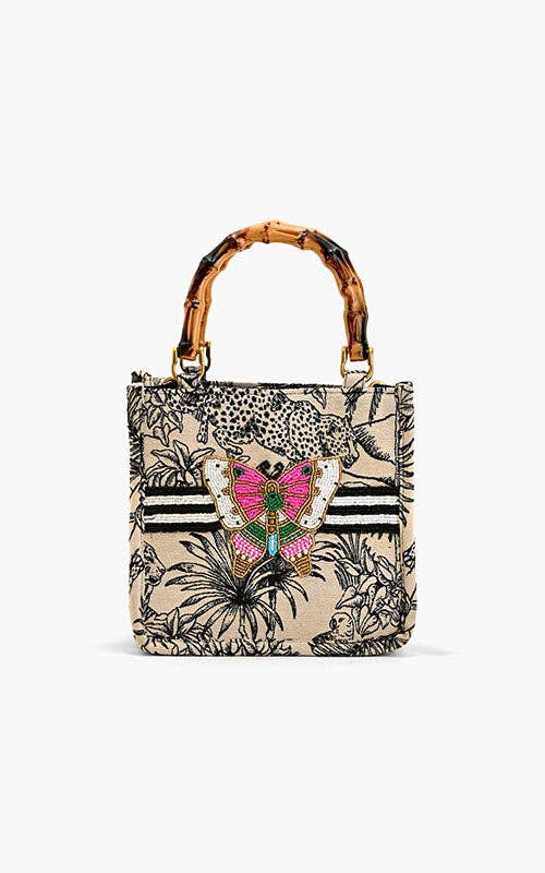 Black Forbidden handbag from Fitkitty Culture Accessories, featuring sleek design and top handle for stylish everyday use.