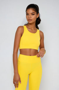 Blue Breathe Easy Cut-Out Back Sports Bra by Fitkitty Culture, Lycra® blend, designed for active yoga and workout wear.