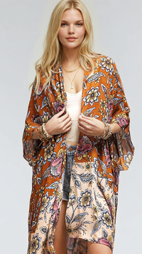 Flowy Bloom with Grace Kimono by Fitkitty Culture, stylish women's clothing perfect for yoga and casual wear.