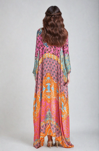 Fitkitty Culture Athleisure women's kimono with untamed soul design, lightweight and stylish for yoga and casual wear.