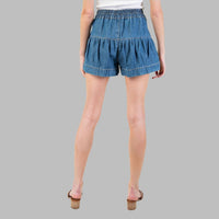 Mineral washed shorts in soft, breathable fabric from Fitkitty Culture Athleisure Wear, perfect for casual or yoga wear.