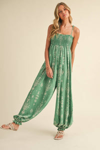 Wildflower Dreams Balloon Jumpsuit by Fitkitty Culture, stylish women's clothing with floral pattern and relaxed fit, perfect for casual wear