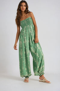 Wildflower Dreams Balloon Jumpsuit by Fitkitty Culture, women's casual clothing with a floral pattern and relaxed fit.