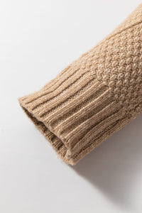 Cable knit sweater dress from Fitkitty Culture, featuring a cozy, stylish design perfect for casual and athleisure wear.