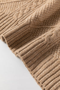 Cable knit sweater dress from Fitkitty Culture Athleisure Wear, featuring a cozy, textured design perfect for casual or stylish looks.