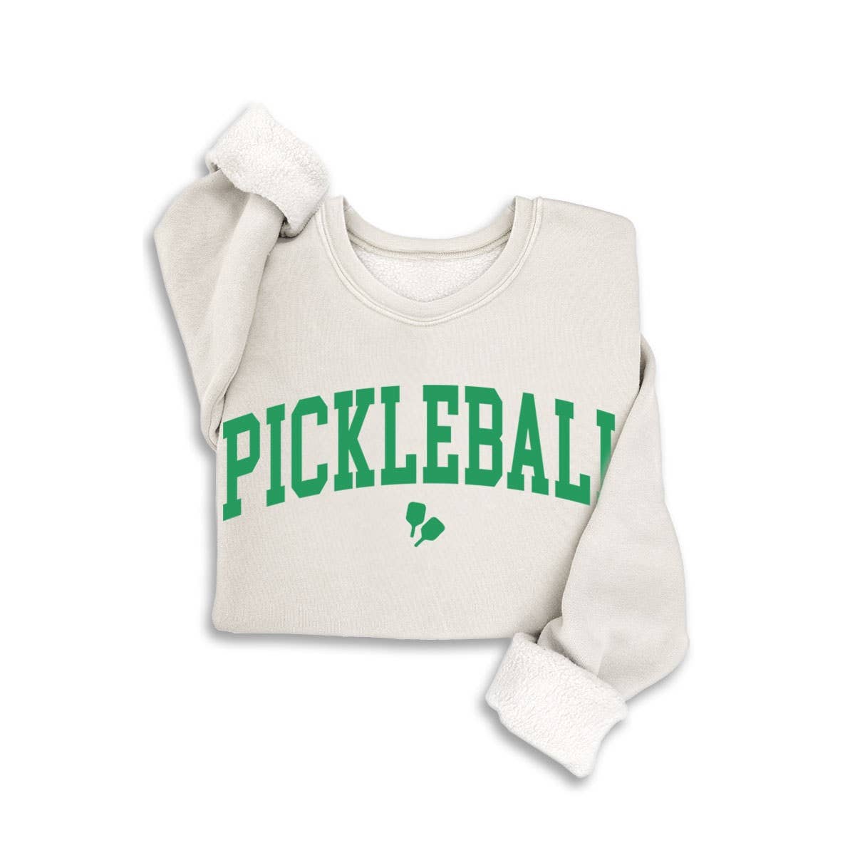 PowerPlay Pickleball Mineral Sweatshirt by Fitkitty Culture, women's athletic clothing featuring a comfortable, stylish design.