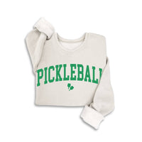 PowerPlay Pickleball Mineral Sweatshirt by Fitkitty Culture, women's athletic clothing featuring a comfortable, stylish design.