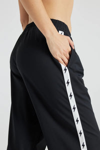 Fitkitty Culture Athleisure women's Bolt Track Pant in XS, soft fabric, relaxed fit, perfect for yoga or casual wear.