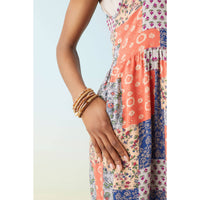 Serenity patchwork jumpsuit by Fitkitty Culture with floral print, side pockets, casual women's clothing, XS size, athleisure style.